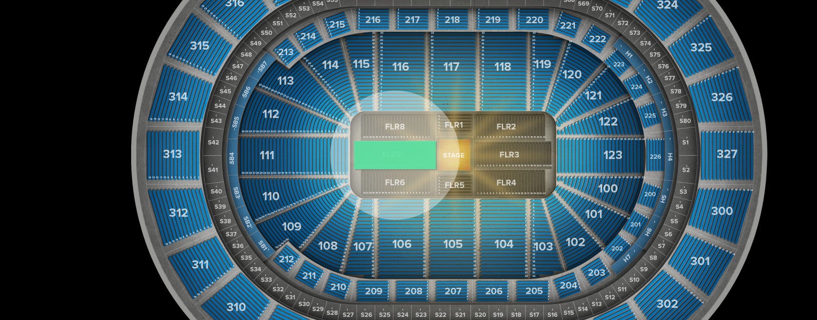 Seat view from Floor