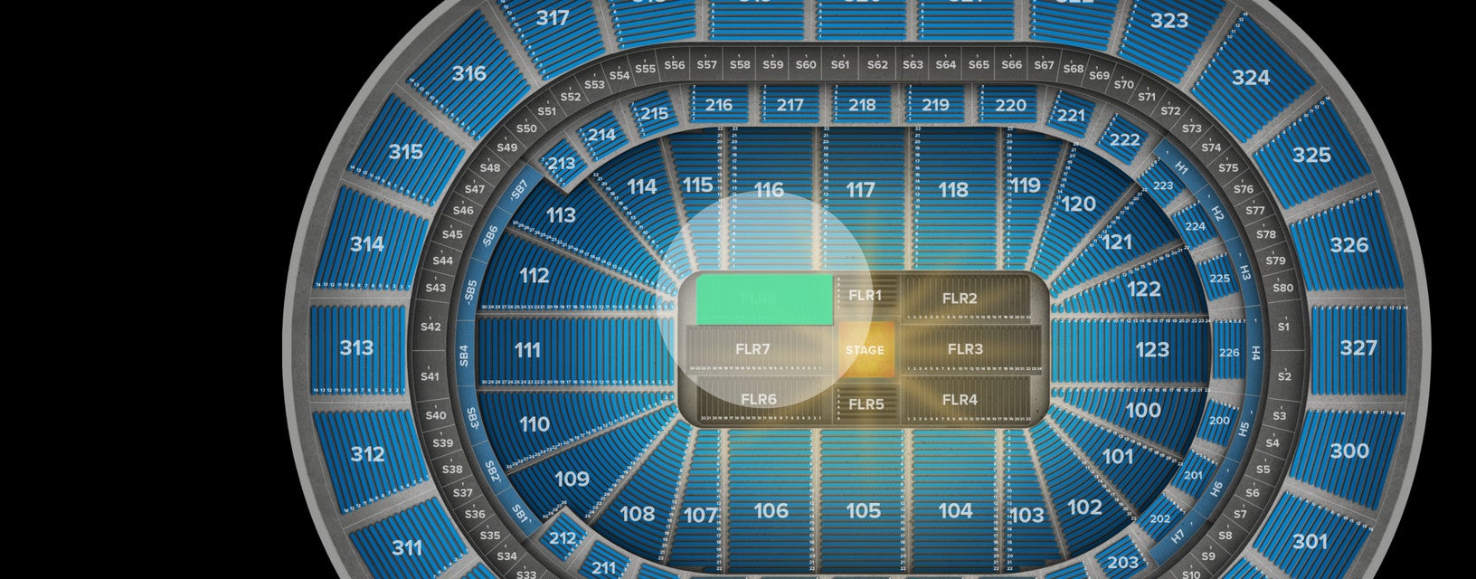 Seat view from Floor