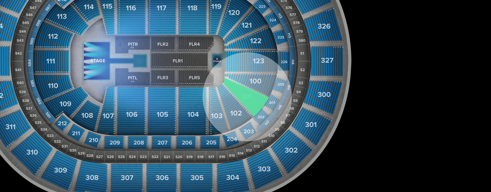 Seat view from Lower