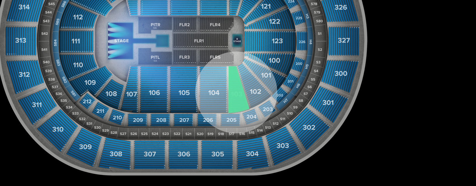 Seat view from Lower
