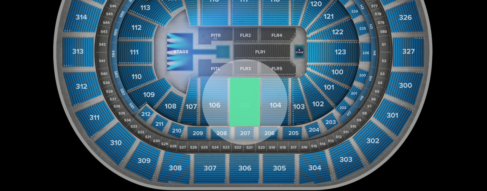 Seat view from Lower