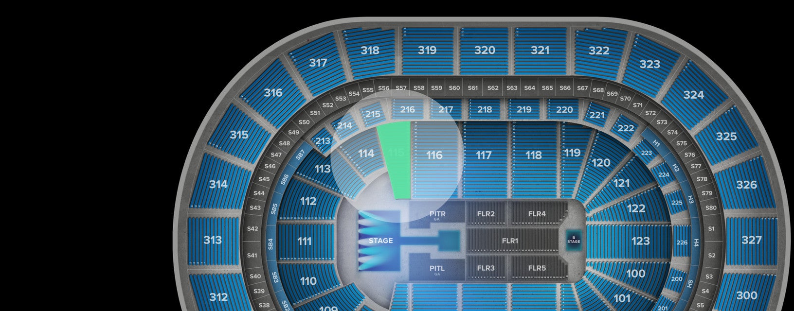 Seat view from Lower