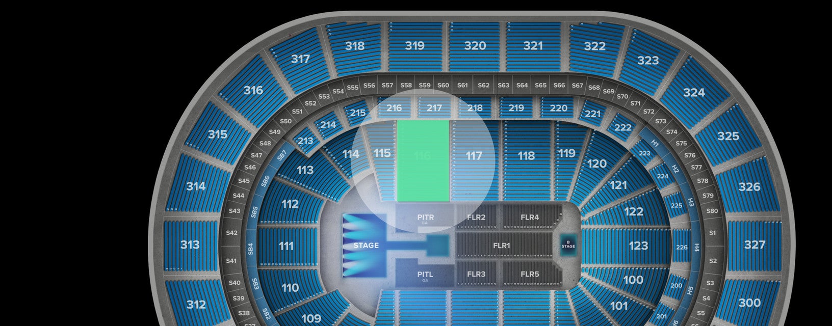 Seat view from Lower