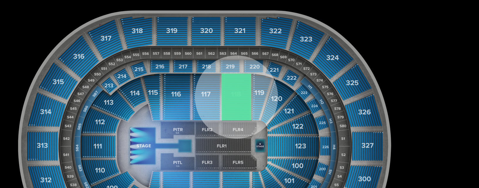 Seat view from Lower