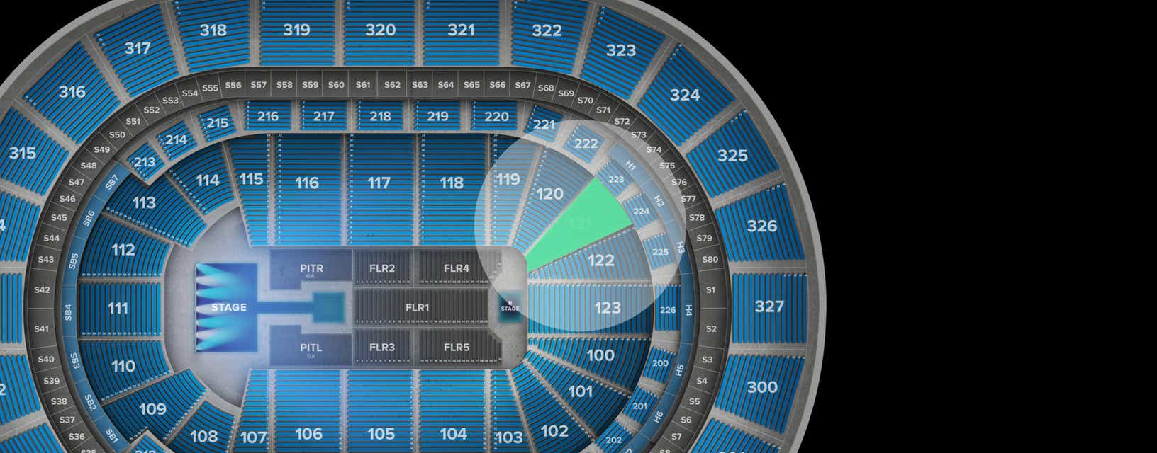 Seat view from Lower