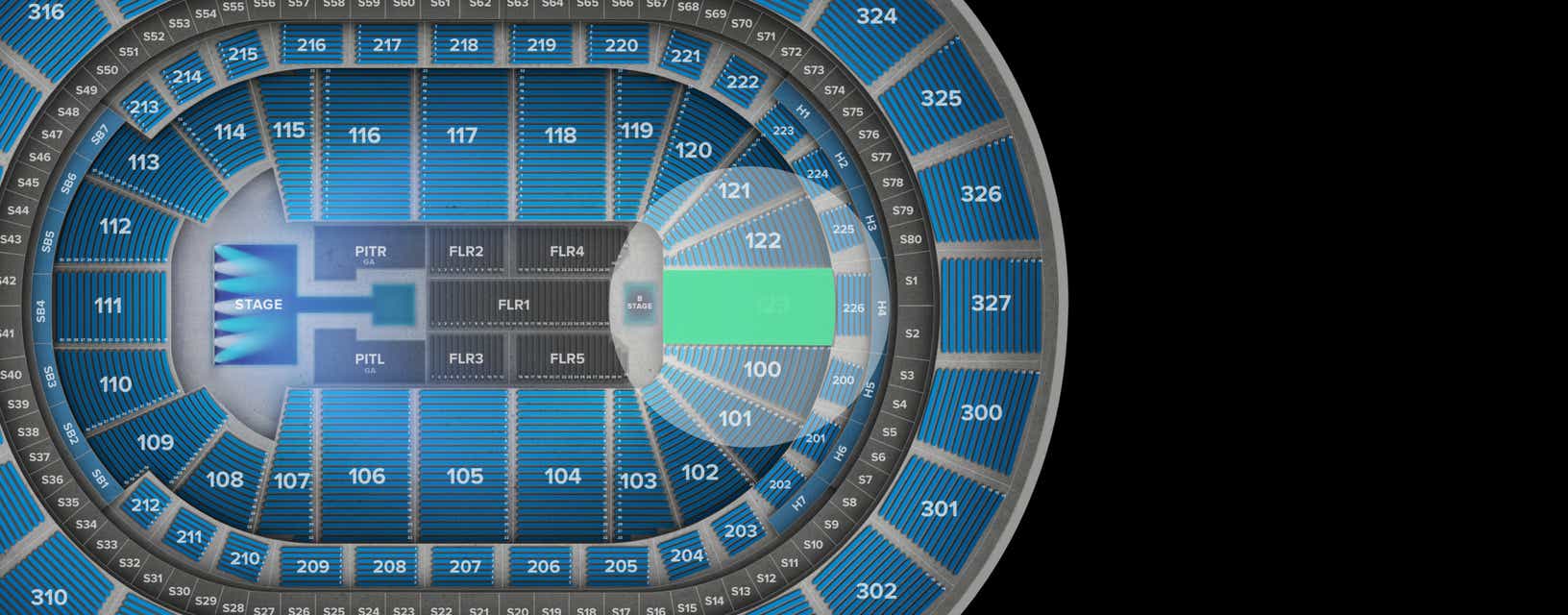 Seat view from Lower