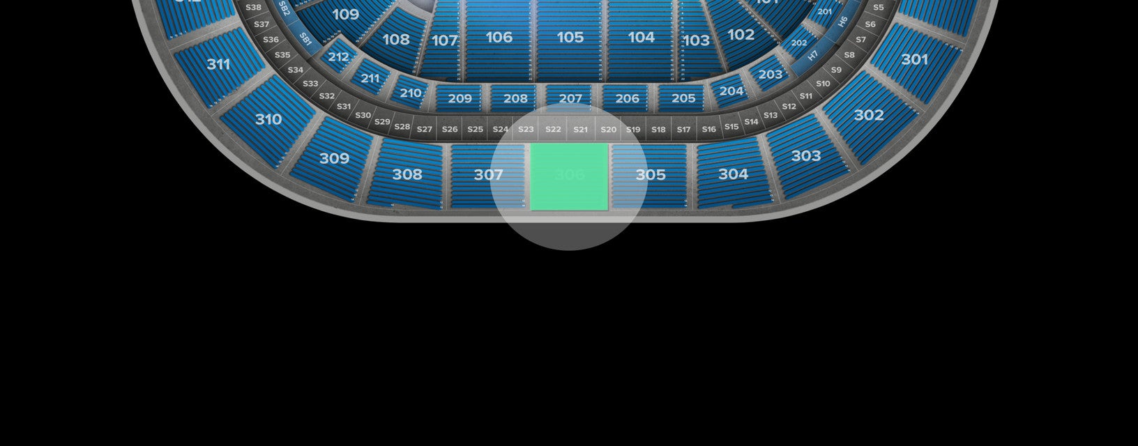 Seat view from Upper