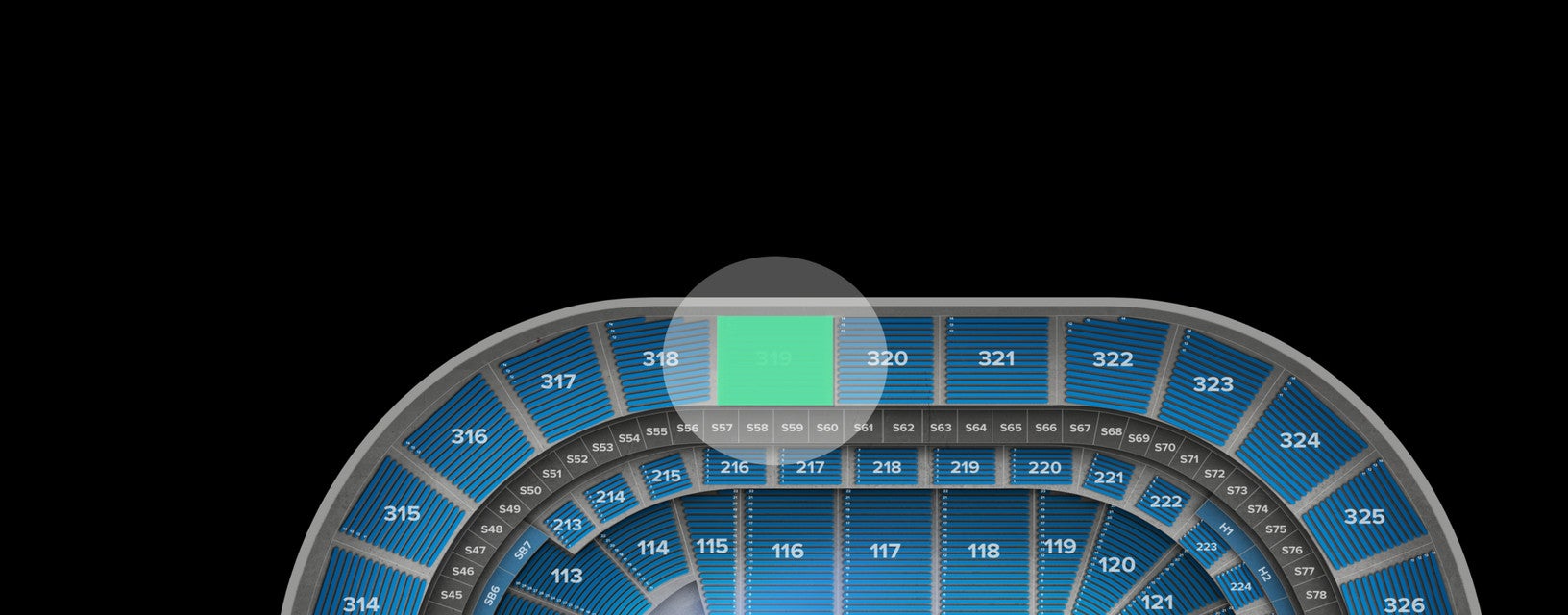 Seat view from Upper
