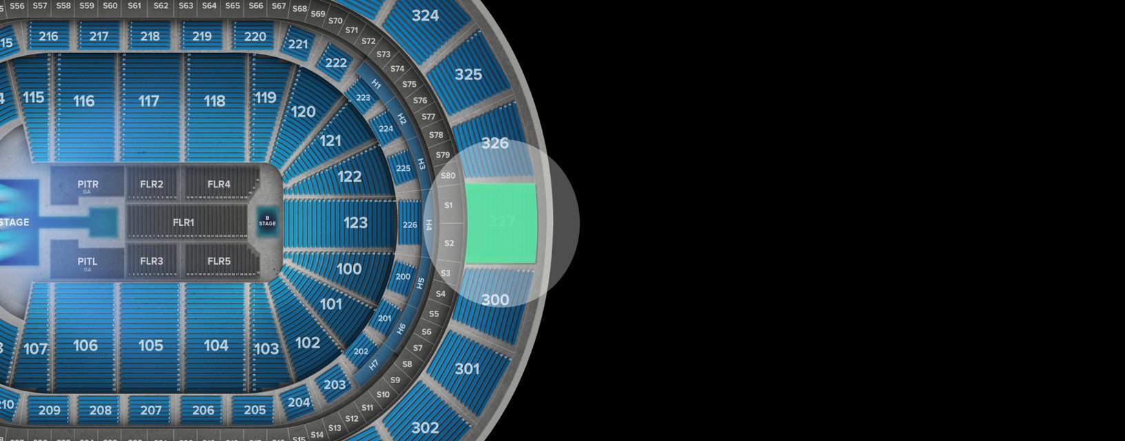 Seat view from Upper