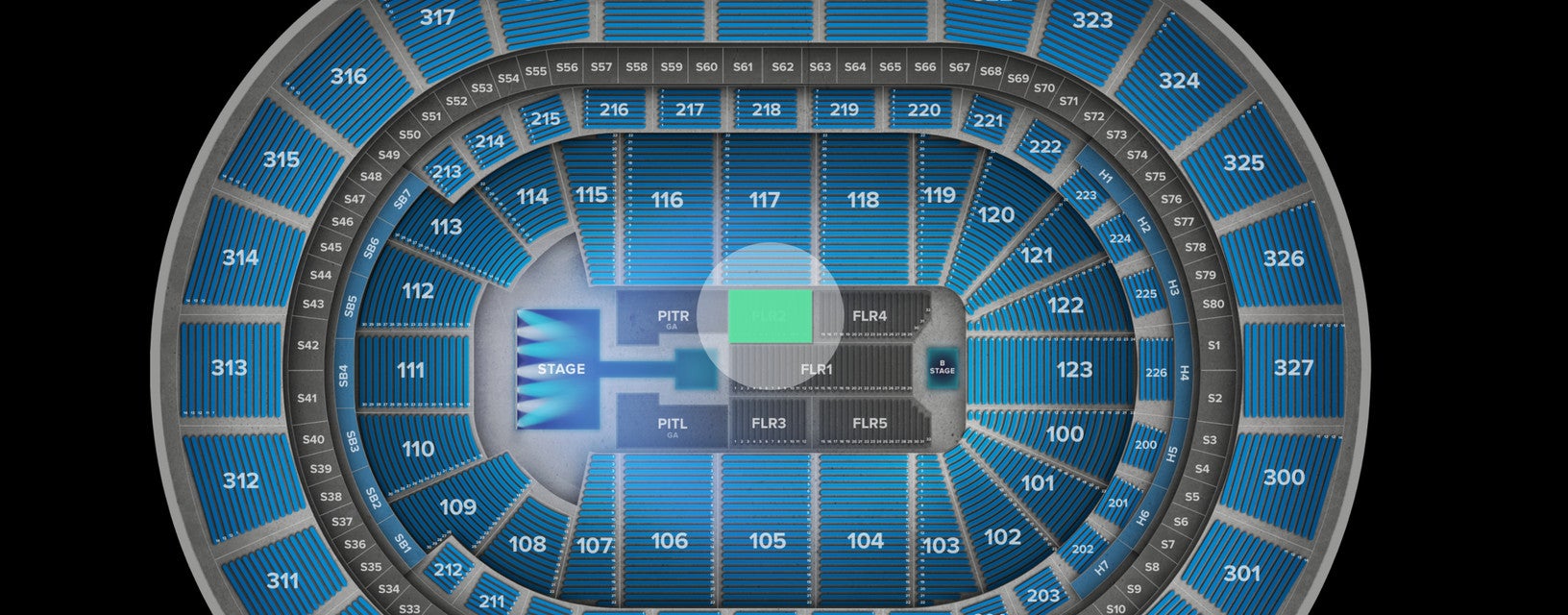 Seat view from Floor