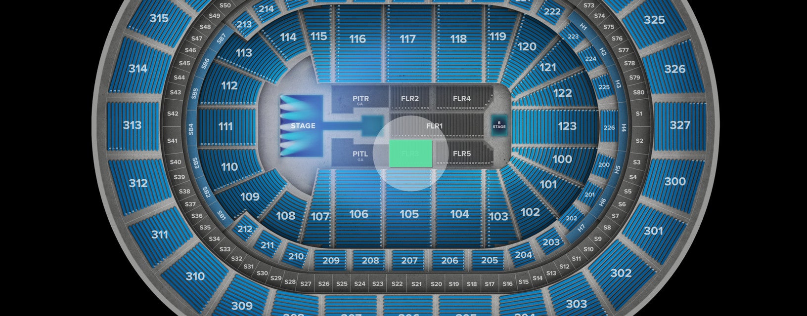 Seat view from Floor