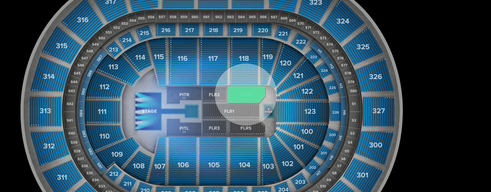Seat view from Floor
