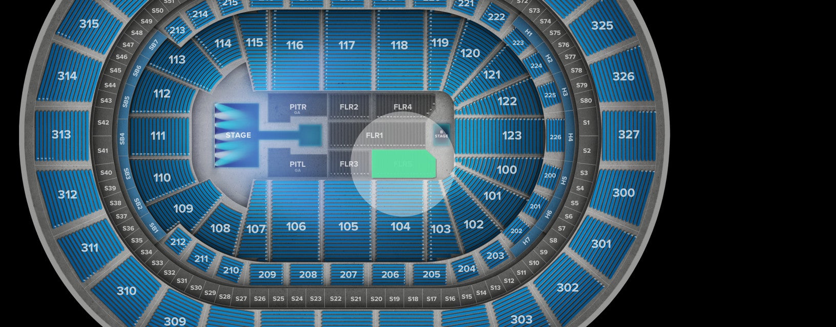 Seat view from Floor