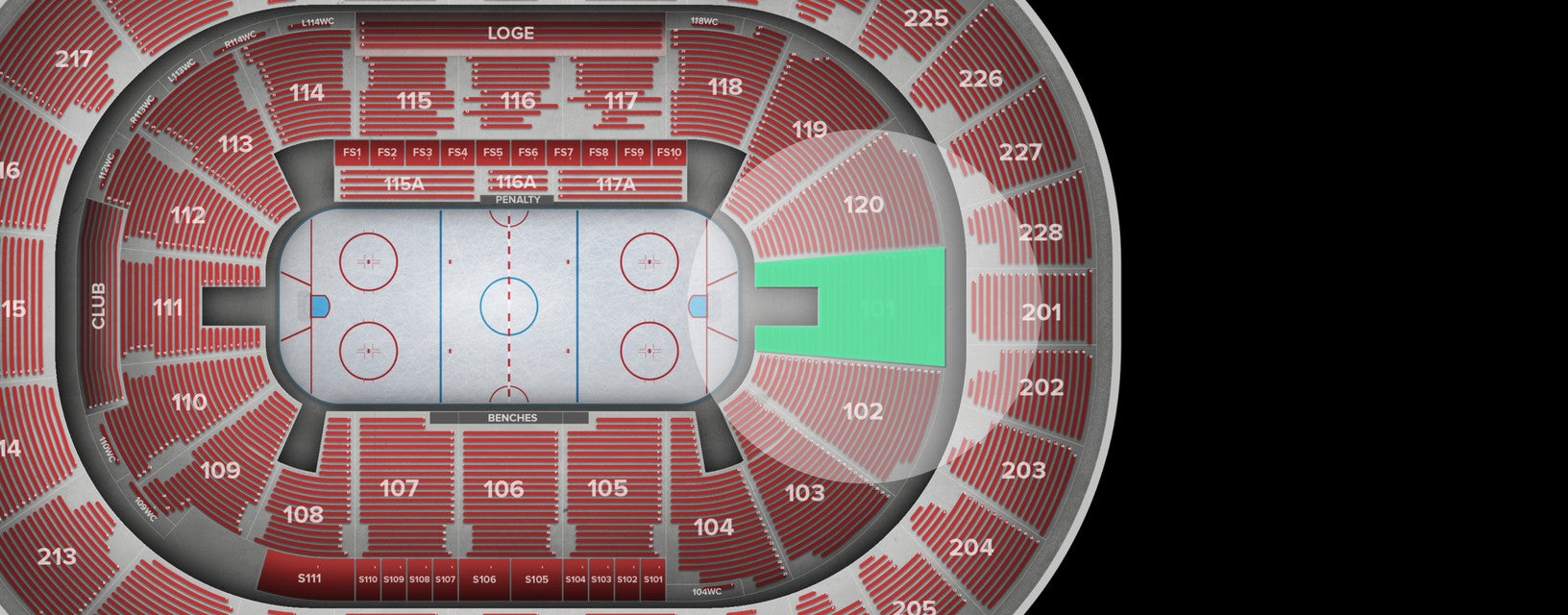 Seat view from Lower