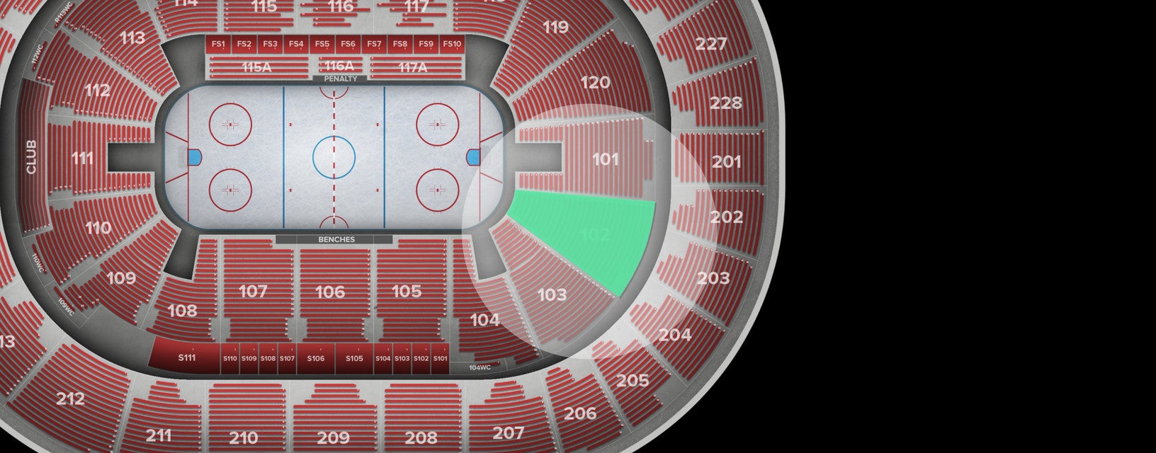 Seat view from Lower