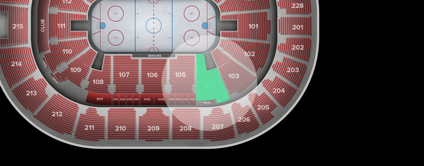Seat view from Lower