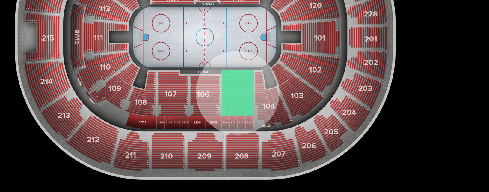 Seat view from Lower