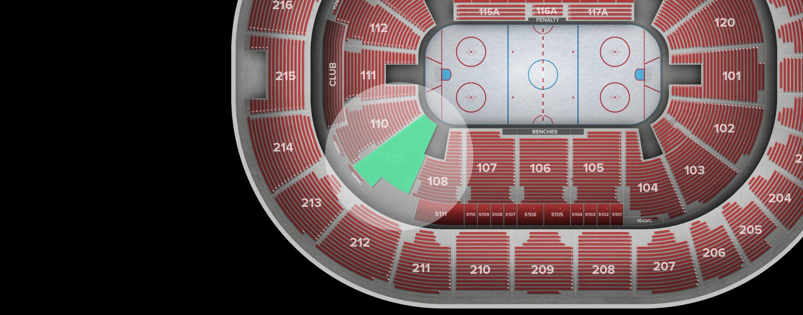 Seat view from Lower