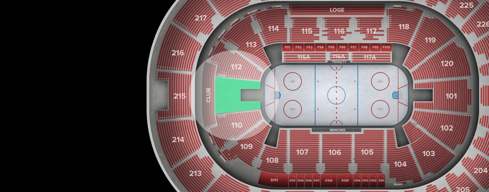 Seat view from Lower