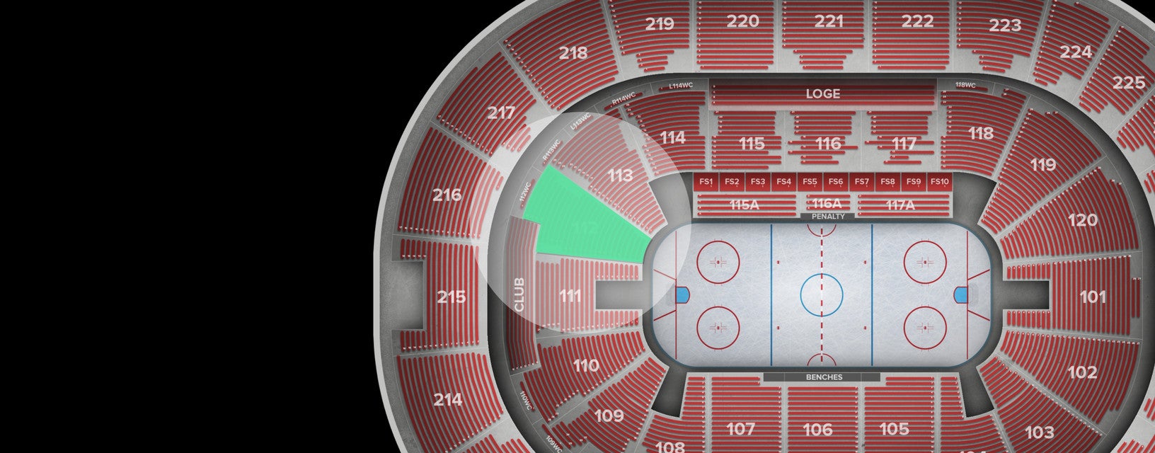 Seat view from Lower