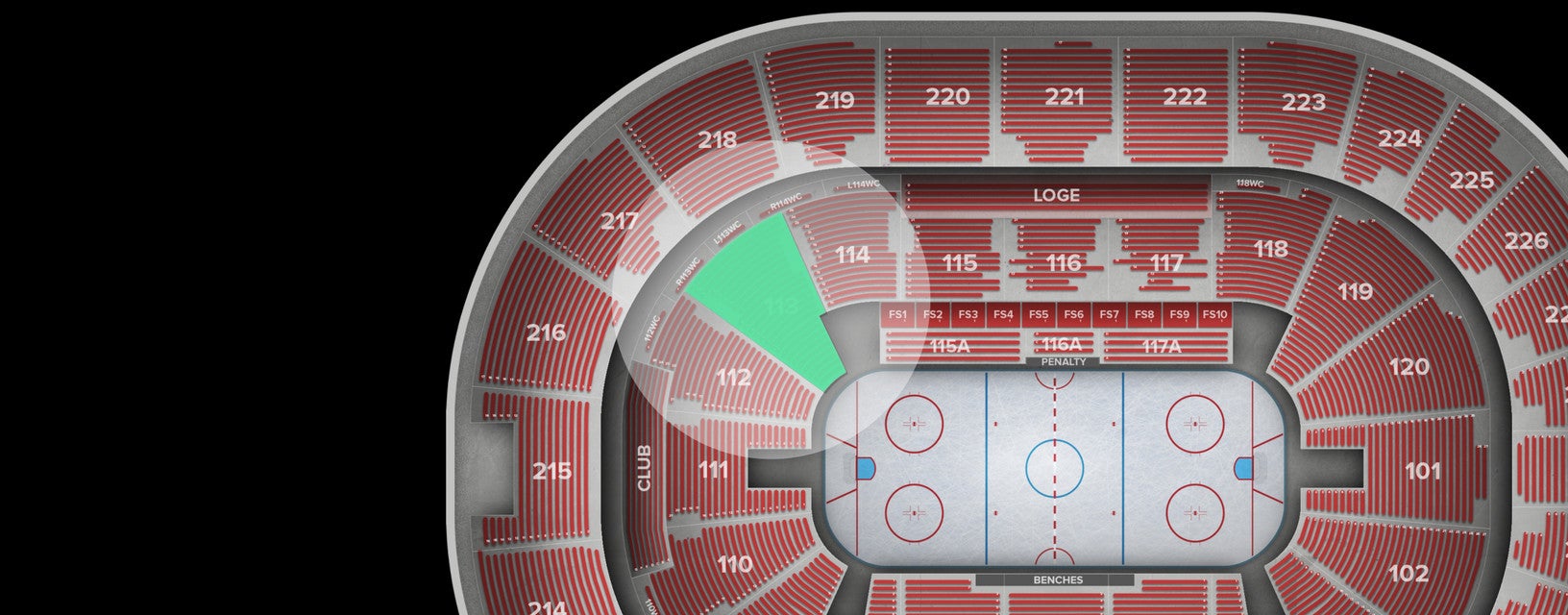 Seat view from Lower