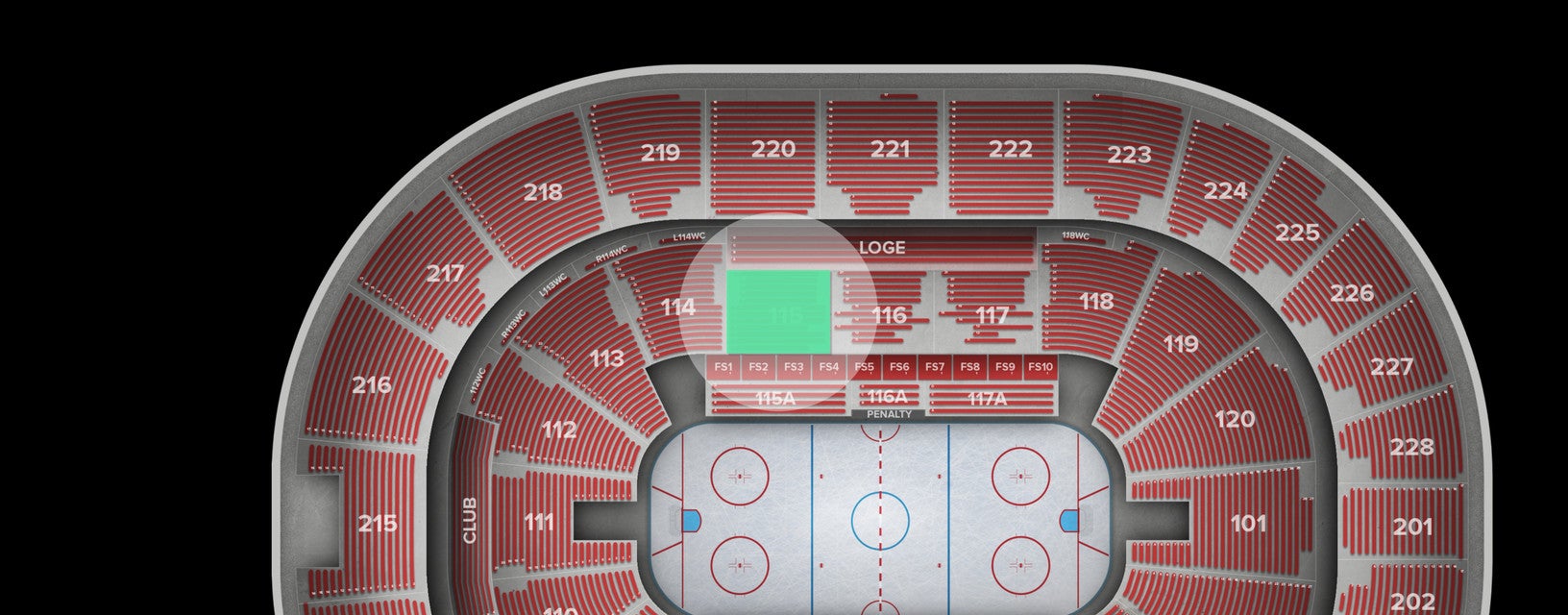 Seat view from Lower