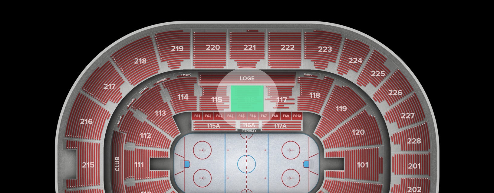 Seat view from Lower