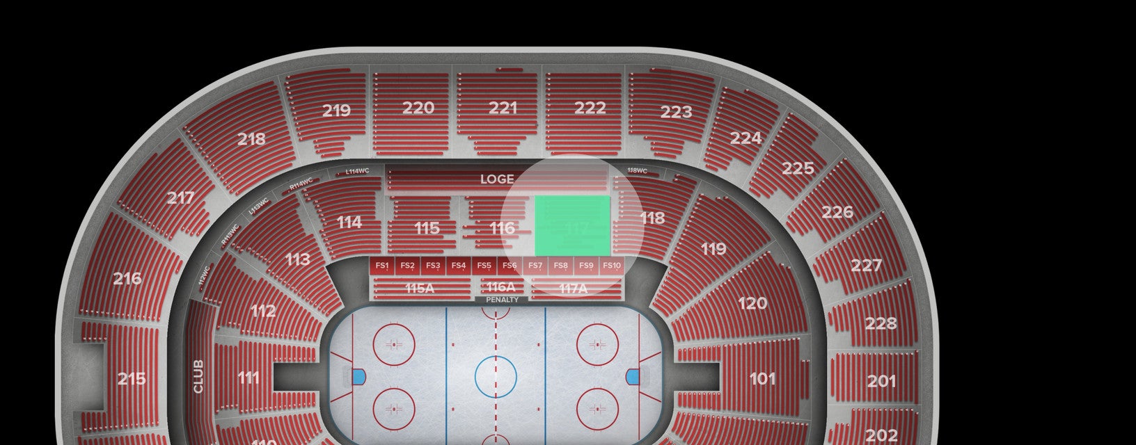 Seat view from Lower