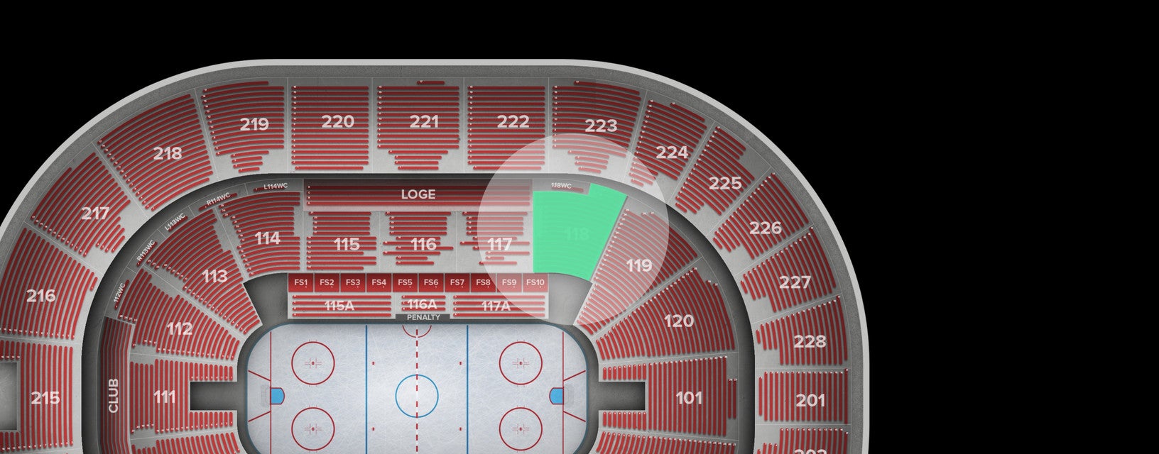 Seat view from Lower