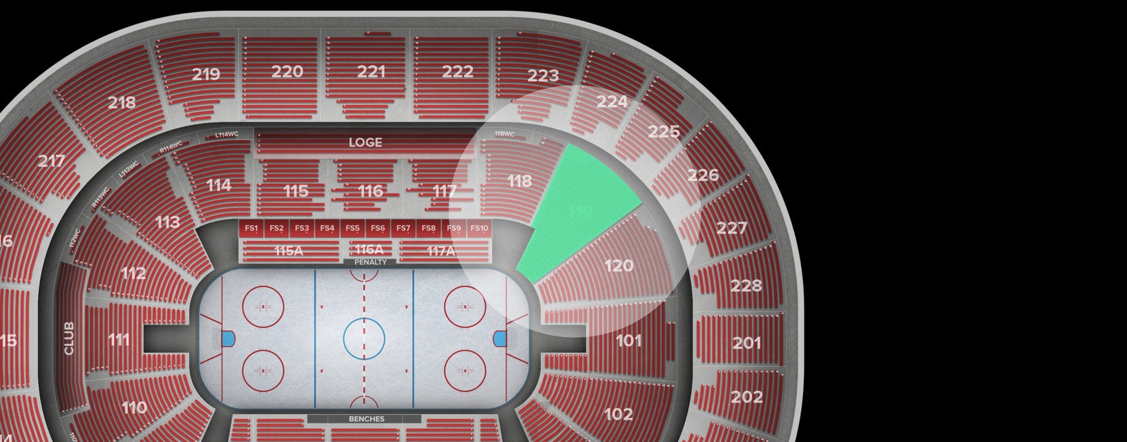 Seat view from Lower