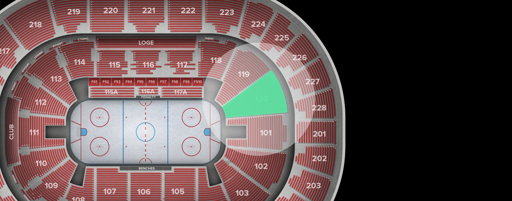 Seat view from Lower