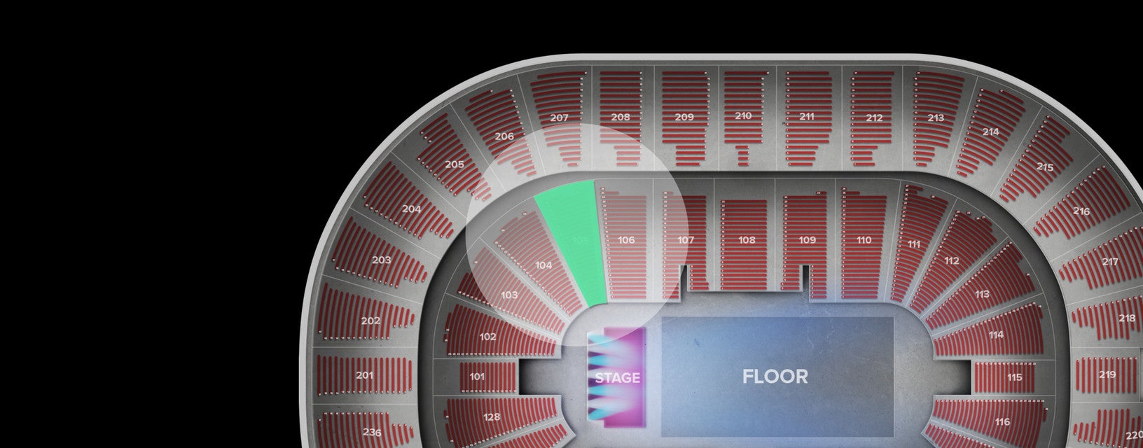Seat view from Lower