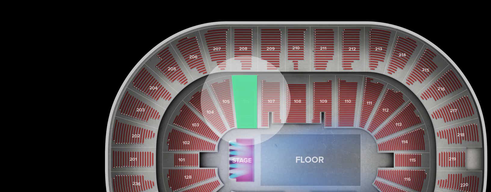 Seat view from Lower