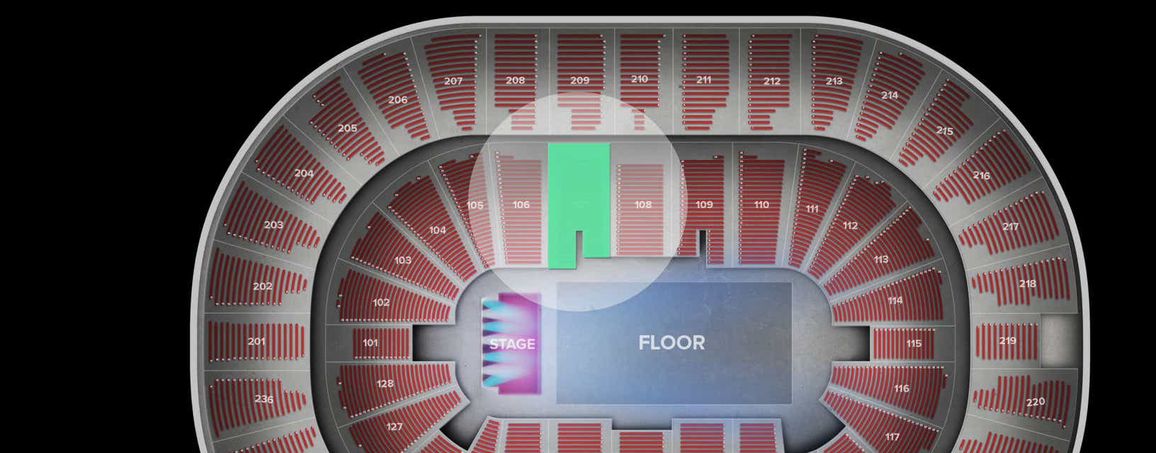 Seat view from Lower