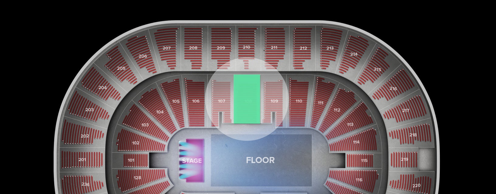 Seat view from Lower