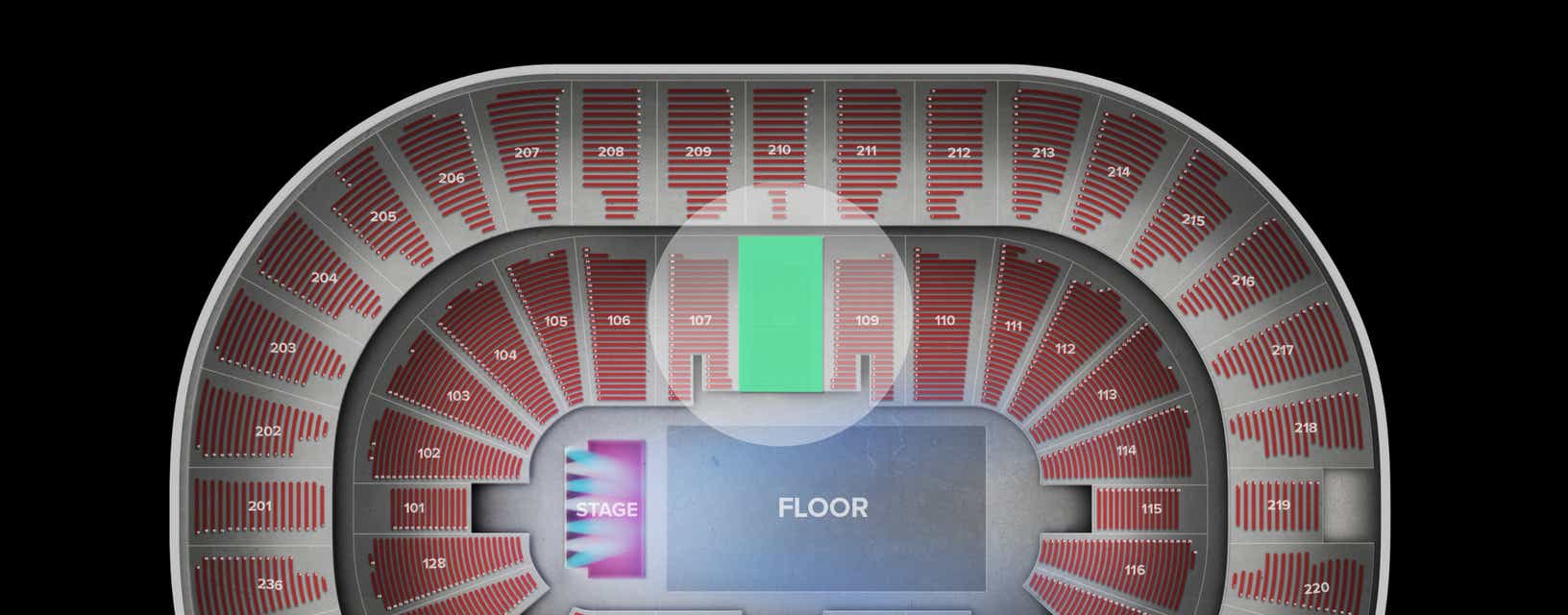 Seat view from Lower