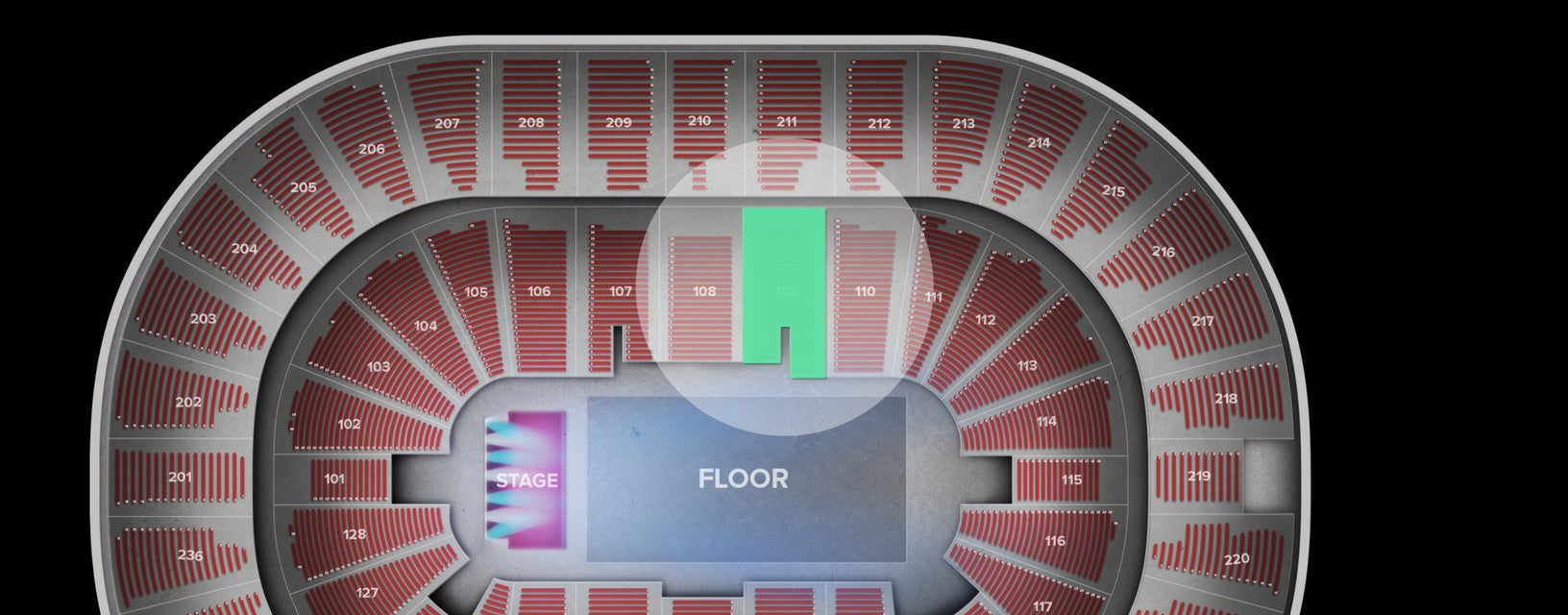 Seat view from Lower