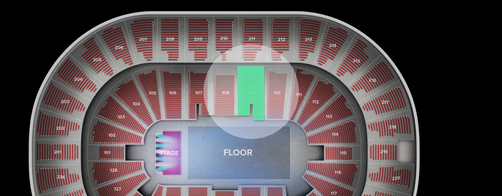Seat view from Lower