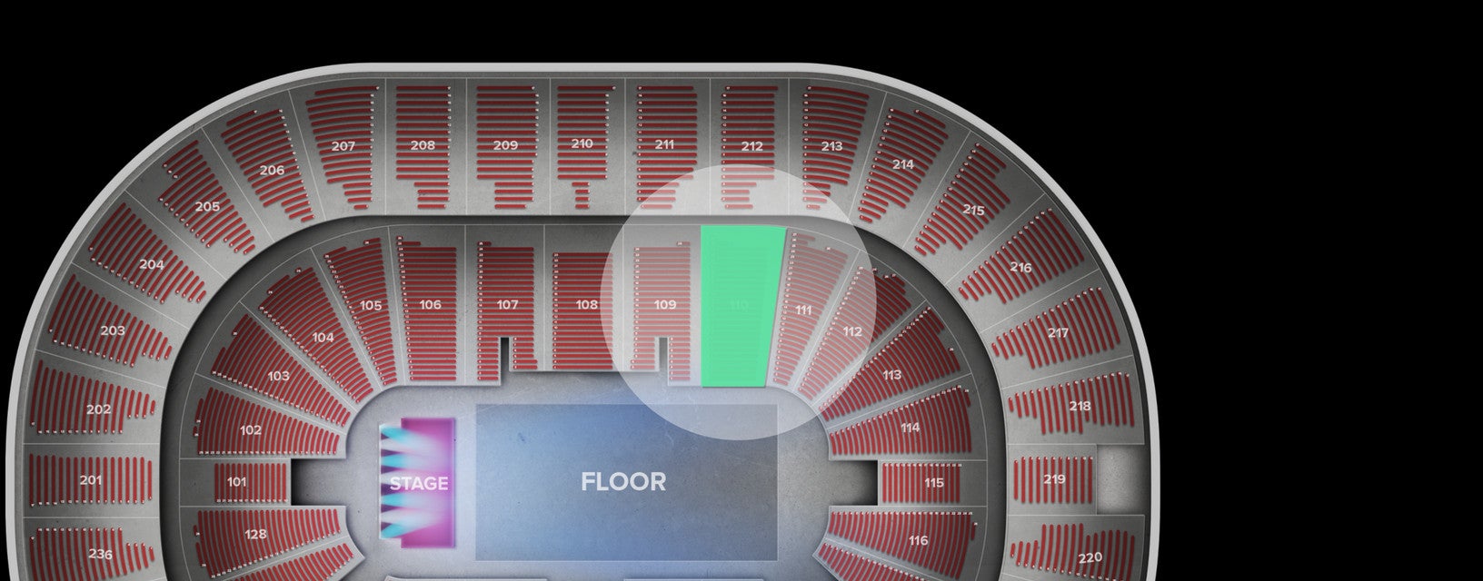Seat view from Lower