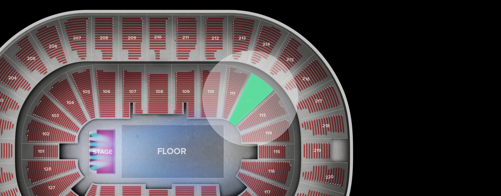 Seat view from Lower