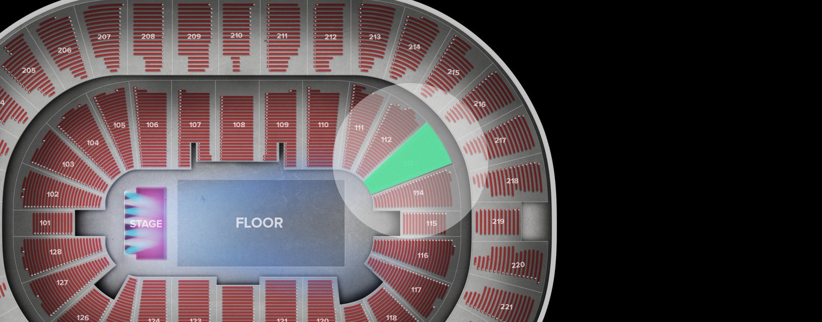 Seat view from Lower