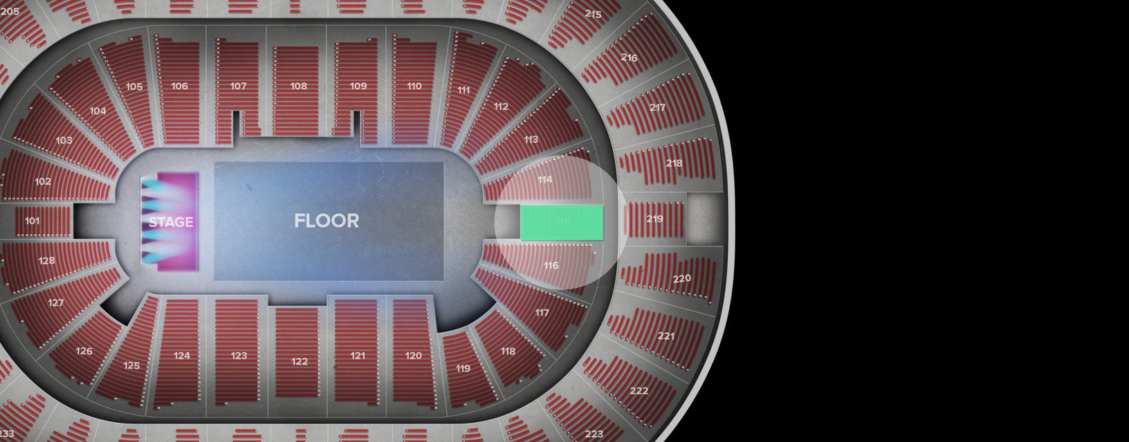 Seat view from Lower