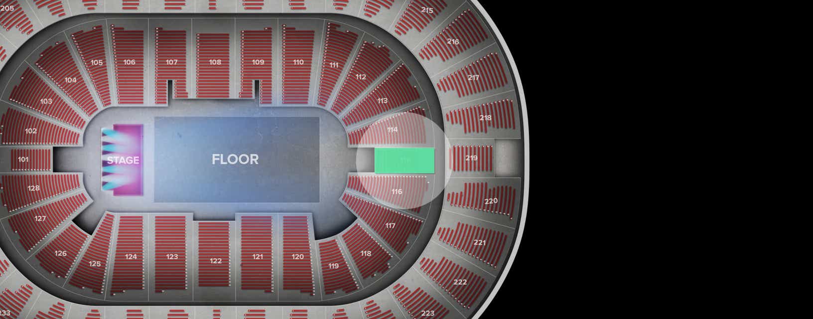 Seat view from Lower