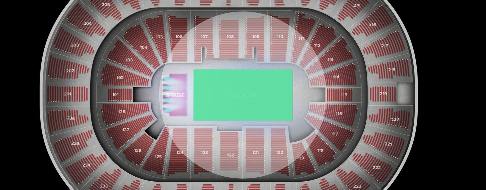 Seat view from Floor