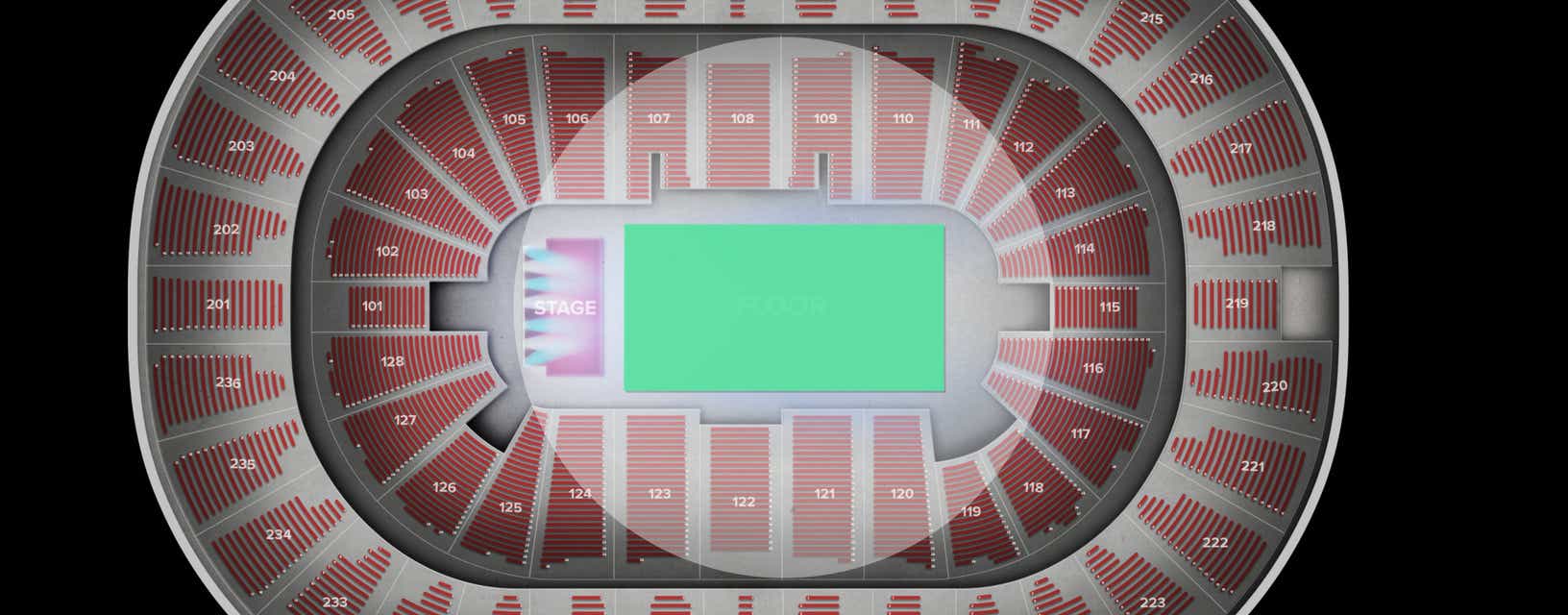 Seat view from Floor