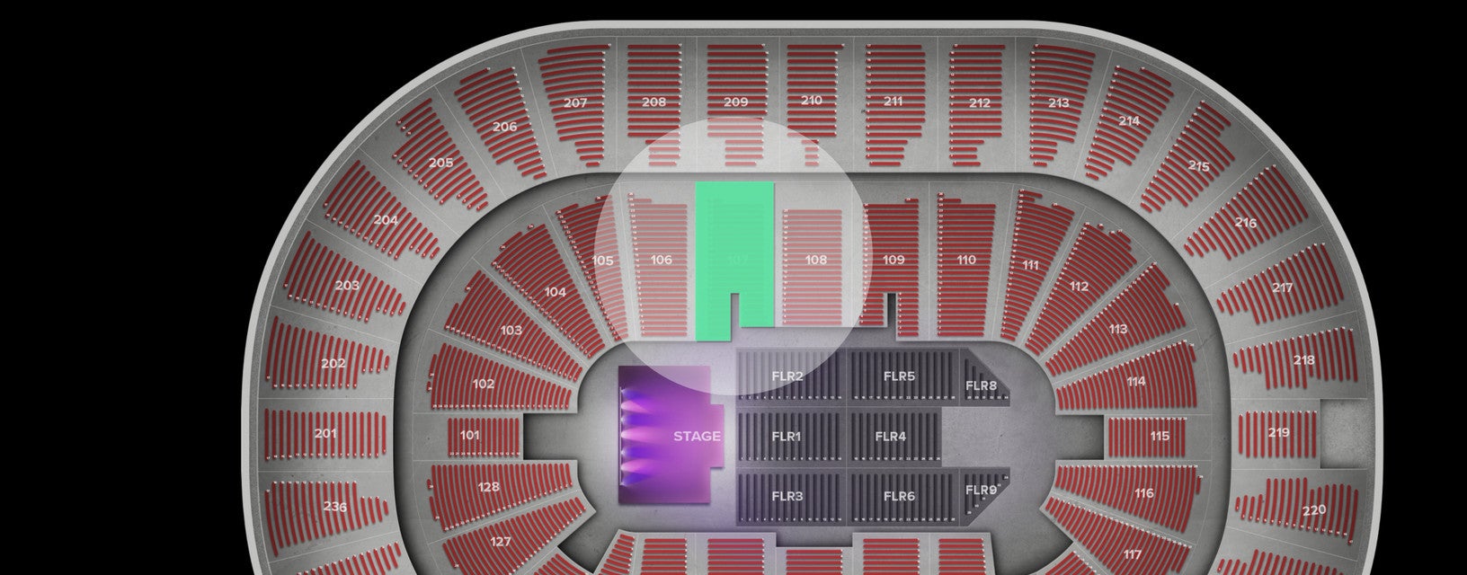 Seat view from Lower