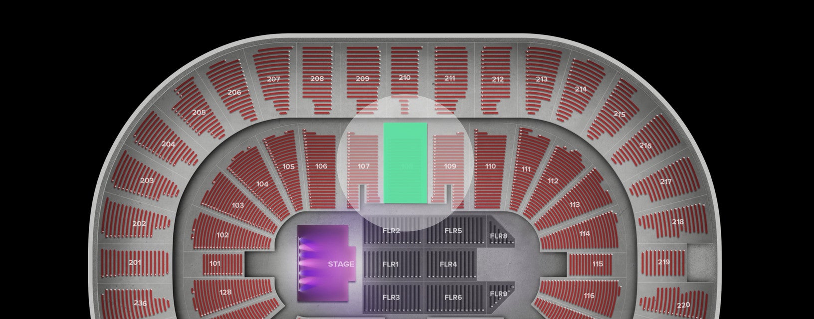 Seat view from Lower