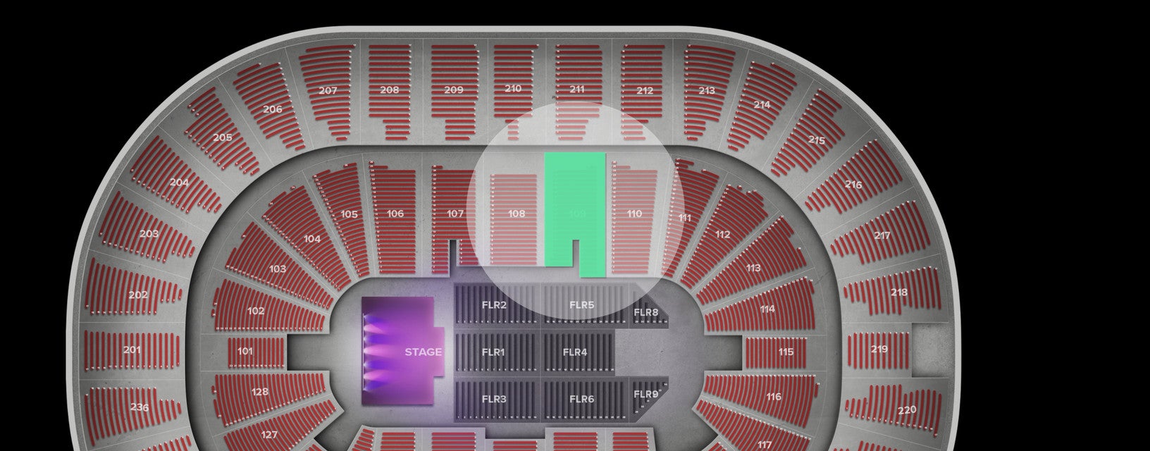 Seat view from Lower
