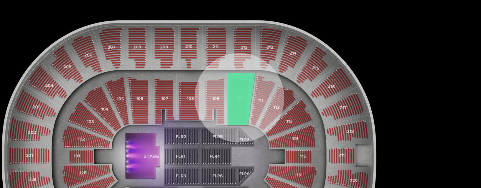Seat view from Lower