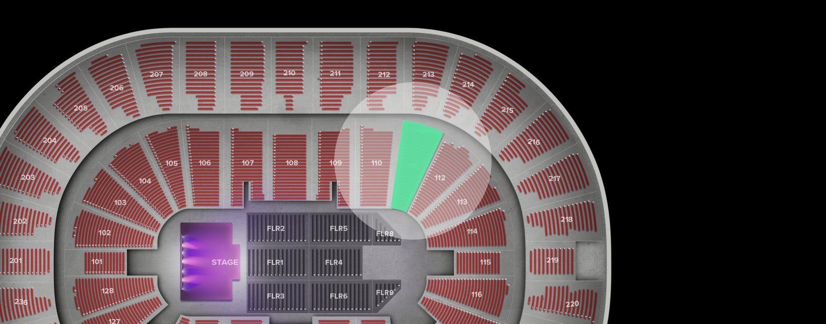 Seat view from Lower